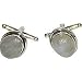 Set of Cufflinks Pair in Sterling Silver & Rainbow Gemstone (cflng077)
