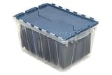Akro Mils Clear Security Container 12 Gallon With Metal File Rails. Package of 6