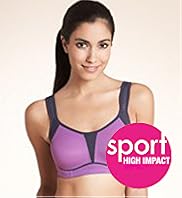 Plain Underwired High Impact Sports Bra