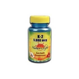Nature's Life, K-2 Menatetrenone, 5000 mcg, 60 Tablets