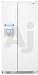 Whirlpool Gold GC3SHAXVQ 23.1 cu. ft. Counter-Depth Side-by-Side Refrigerator with 3 Slide-Out Glass Shelves, Drop Down Controls, Adjustable Gallon Door Bins and In-Door-Ice Dispensing System: White