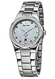 Bulova 96R58 Marine Star White Mother-of-Pearl Dial Stainless Steel Women's Watch