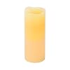 Everlasting Glow Flameless Wax Candle with Timer, Honey Color with Vanilla Scent, 8-Inch Tall by 3-Diameter
