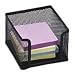 SPR90208 - Memo Holder, Steel Mesh, 4-1/4Wx4-1/4Dx3-1/4H, Black
