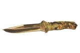 Fixed-Blade Knife With Tree Style Camo Handle And Nylon Sheath