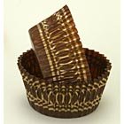 Gold/Brown Glassine Cupcake LIners