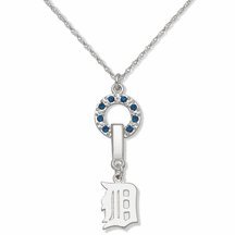 Detroit Tigers MVP Crystal Necklace