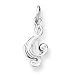Sterling Silver Treble Clef Charm