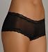 Mary Green Silk Knit Boyshort Panties (LL3) M/Black w/ Black