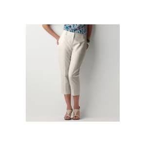 Buy Ann Taylor Loft Ladies Vintage Cream Julie Linen Cotton Cropped Pants by Ann Taylor LOFT