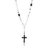 TARINA TARANTINO Classic Black Skull Rosary Ne