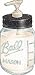 Kitchen & Housewares : Black Speckle Mason Jar Soap Pump