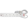 6 gang 13A extension lead with surge protection, 5.0m