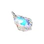 Sterling Silver Multi Faceted Swarovski Crystal Pendant