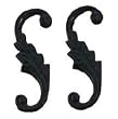 Dollhouse Miniature S Hook in Black