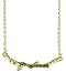 Gold Metal Tree Branch Necklace