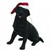 Black Labrador Retriever Christmas Holiday Ornament Sandicast