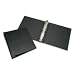 Round Ring Binder, 2 Capacity, Leather Grain, Black-RECYCLED (NSN5308881)