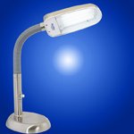 BlueMax 42w Nickel Dimmable Desk Lamp by BlueMax