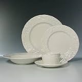 Mikasa English Countryside White #DP900 5 Pc Place Settings With Soup