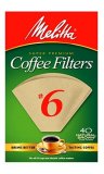 Click here to buy Melitta Cone Coffee Filters, Natural Brown, No. 6, 40-Count (Pack of 12) by Melitta.