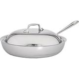 All-Clad Tri-Ply Stainless Steel 11 inch Nonstick French Skillet w/Domed Lid (4117-NS) All-Clad Tri-Ply Stainless Steel 11 inch Nonstick French Skillet w/Domed Lid (4117-NS)