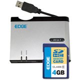 Edge All In One Reader with 4GB Sdhc Card