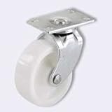 White Caster Plate, 1 1/4 (6 pack)