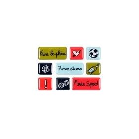 Bo�te de 9 magnets Faire le plein, Derri�re la porte