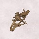 Hook, cardinal, Antique Brass, 1 1/2 projection, 4 1/8 o.a.