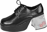 Men's Black Dice Platform Costume Shoes