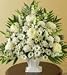 Same Day Flower Delivery Sympathy Basket in White