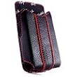 Naztech Cabrio Case (size 5) for all larger bar style cell phones (Palm Centro, Treo 800w) - Black/Red