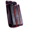 Naztech Cabrio Case (size 5) for all larger bar style cell phones (Palm Centro, Treo 800w) - Black/Red