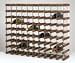 from RTA 90 Bottle Wine Rack Kit - Dark Stained Oak