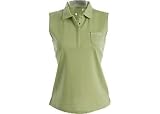 Liz Golf Summer On The Green Sleeveless Polo MINT JULEP GREEN Large Misses