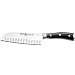 Wusthof Classic Ikon 7-Inch Santoku, Hollow Edge, Black