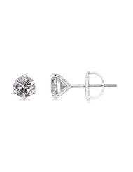 0.9 ct Solitaire Diamond Stud Earrings in Platinum