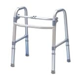 Apex-Carex Deluxe Folding Walker, No Wheels, Adjustable Height - 1 Ea