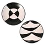 Ceramic plates, 'Contrasts' (pair)