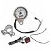 DRAG SPECIALTIES SPEEDOMETER W/TRP WHT 2:1 216891DSW