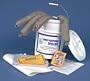 SK5USP 5 Gallon UniSorb Plus Spill Kit works with acids, alkalis, solvents, oils, and water based liquids. Contains 5 gallon pail with cover, four sock (3" x 48"), six pads (17" x 19"), one disposal bag and wire tie, one warning label, one Haz-mat Respons