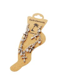 Diamond & Cross Dangle Anklet - Dangle New Port Anklet