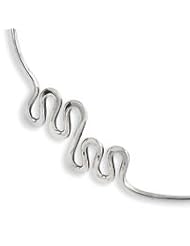 Sterling Silver Wavy Wire Neck Collar QG1717"