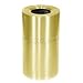 Rubbermaid Commercial Products FGAOT35SB Atrium Aluminum Refuse Container with Open Top (35-Gallon, Brass)