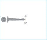 TYREX SFS8150 #8 x 1-1/2 Sheathing to Light Steel #2 Square Screw 1000 per Tub