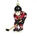 Chicago Blackhawks NHL Glass Hockey Player Ornament (4