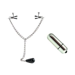 California Exotics / Swedish Erotica Weighted Nipple Clamps Body Adornments Adult Sex Toy Kit