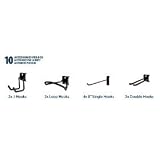 New Age Products 20001 VersaTrac Hook Accessory Kit, 10-Piece, Black
