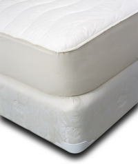 Natura Organic Cotton-Filled Fitted Mattress Pad